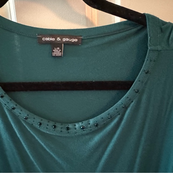 Teal Cable & Gauge tunic - Picture 1 of 7